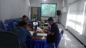 Rapat Virtual Conference kepada Kepala BNNP Jawa Timur