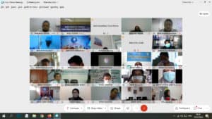 Virtual Meeting Pelatihan Aplikasi SIN dan Website