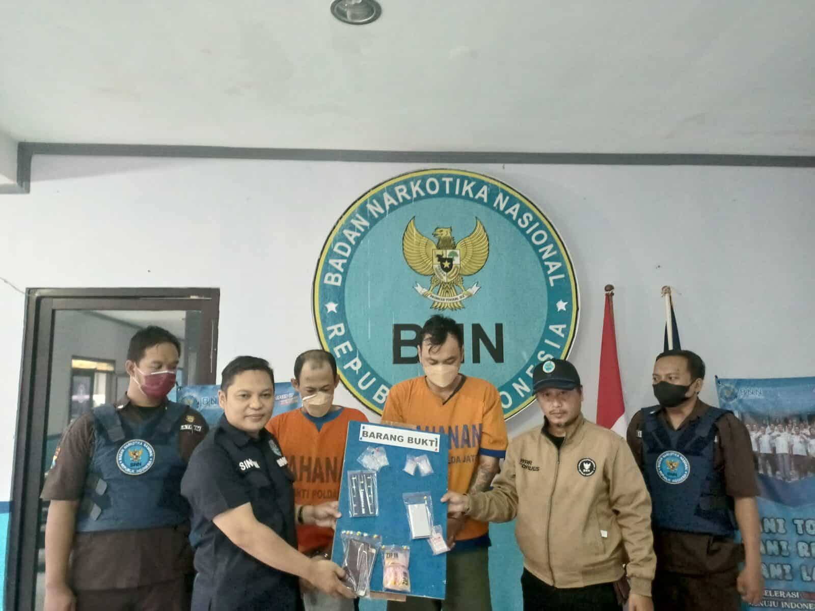 Press Release Ungkap Kasus Narkotika BNN Kota Surabaya