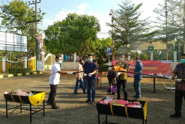 BNN Kota Surabaya Hadiri Pemusnahan Barang Bukti di Kejaksaan Negeri Bangkalan