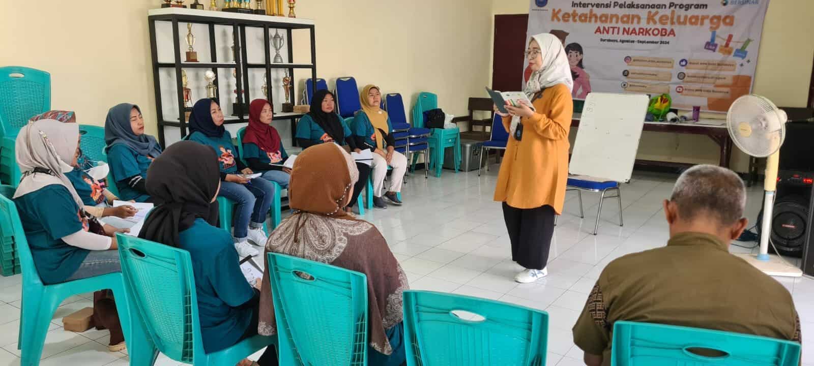 BNN Kota Surabaya Gelar Intervensi Program Ketahanan Keluarga Anti Narkoba di Wilayah Kelurahan Bersinar