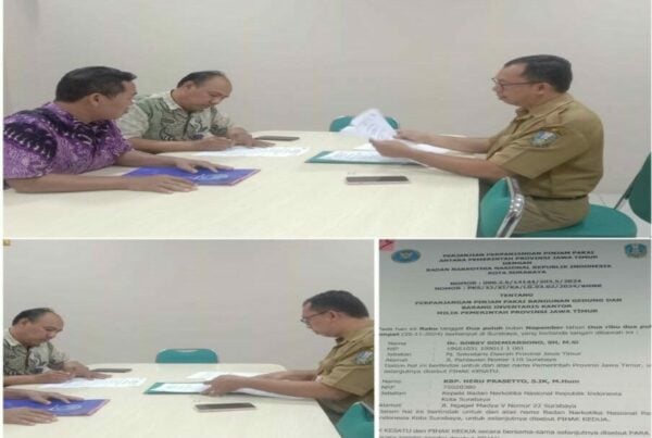 Pelaksanaan Kegiatan Pengambilan Perjanjian dan Berita Acara Pinjam Pakai serta Koordinasi terkait BMN yang Rusak
