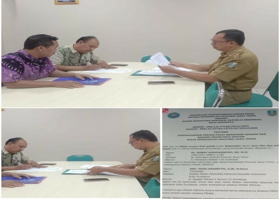 Pelaksanaan Kegiatan Pengambilan Perjanjian dan Berita Acara Pinjam Pakai serta Koordinasi terkait BMN yang Rusak