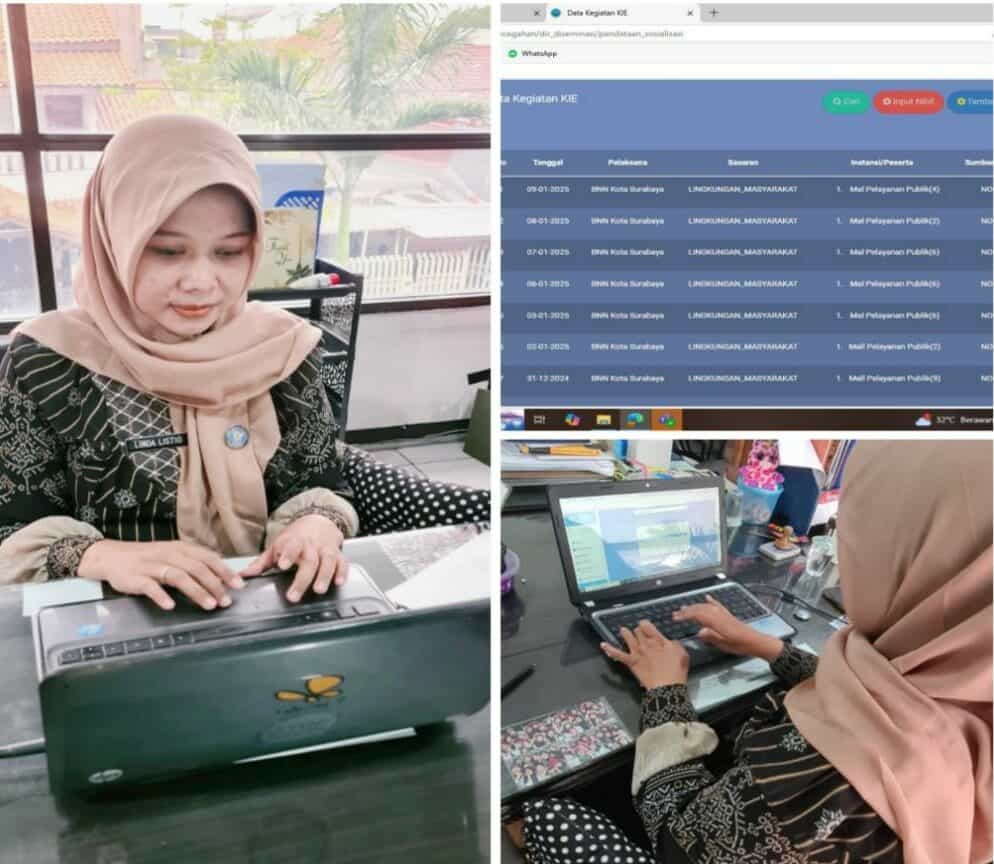 Penginputan Kegiatan P2M pada Aplikasi Sistem Informasi Narkoba (SIN)