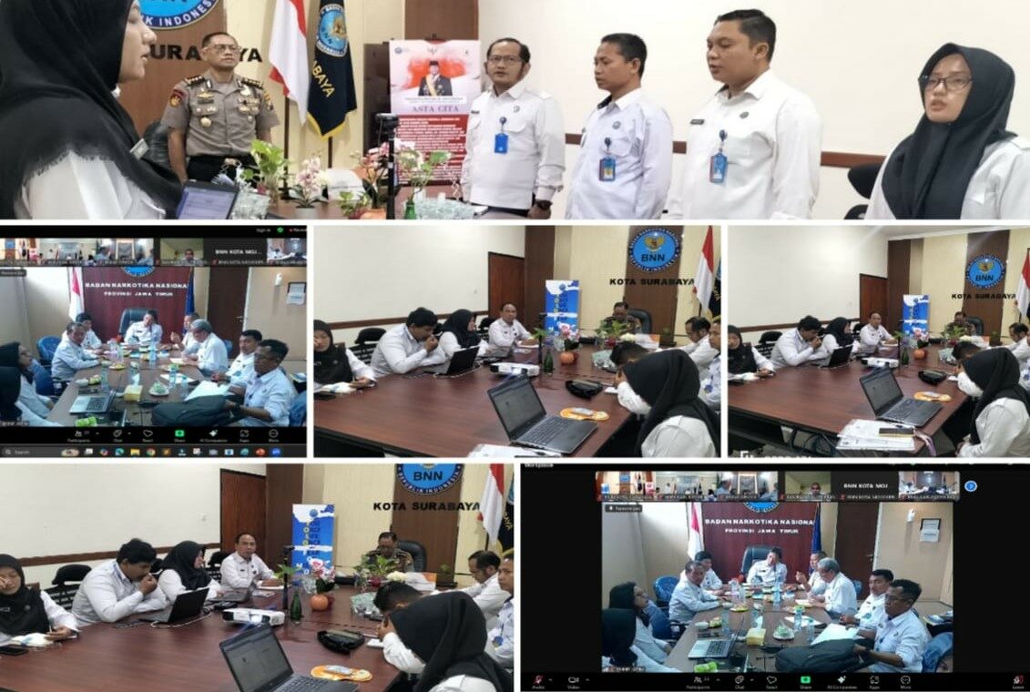 RAPAT PIMPINAN BNN PROVINSI JAWA TIMUR DAN BNN KABUPATEN/KOTA SE-JAWA TIMUR RAPAT PIMPINAN BNN PROVINSI JAWA TIMUR DAN BNN KABUPATEN/KOTA SE-JAWA TIMUR