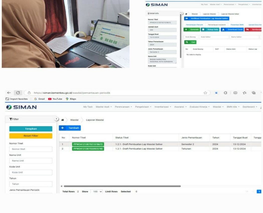 Pengajuan Laporan Wasdal Semester 2 dan Tahunan TA 2024 BNN Kota Surabaya Pengajuan Laporan Wasdal Semester 2 dan Tahunan TA 2024 BNN Kota Surabaya