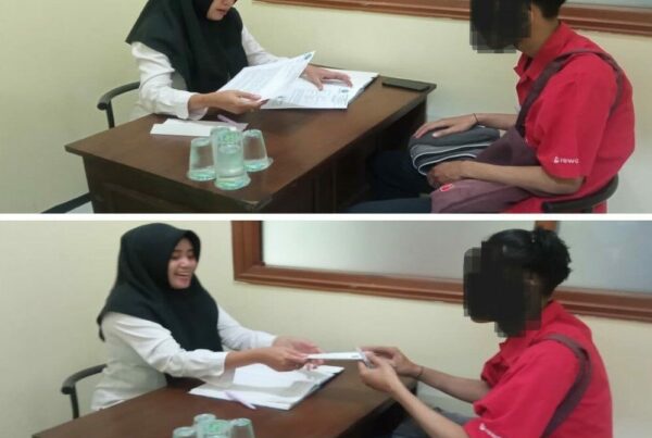 Penyampaian Surat Selesai Layanan Rehabilitasi Berkelanjutan