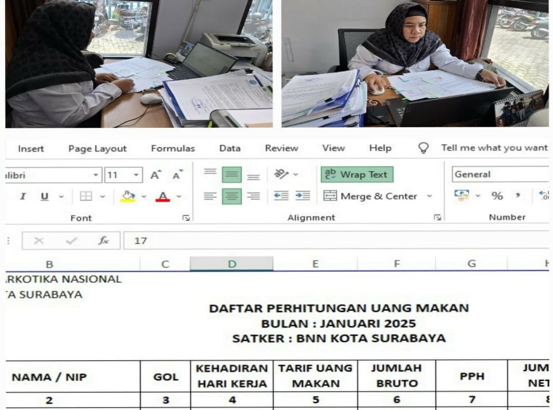 Pengajuan Uang Makan PNS dan PPPK Januari 2025 di BNN Kota Surabaya Pengajuan Uang Makan PNS dan PPPK Januari 2025 di BNN Kota Surabaya