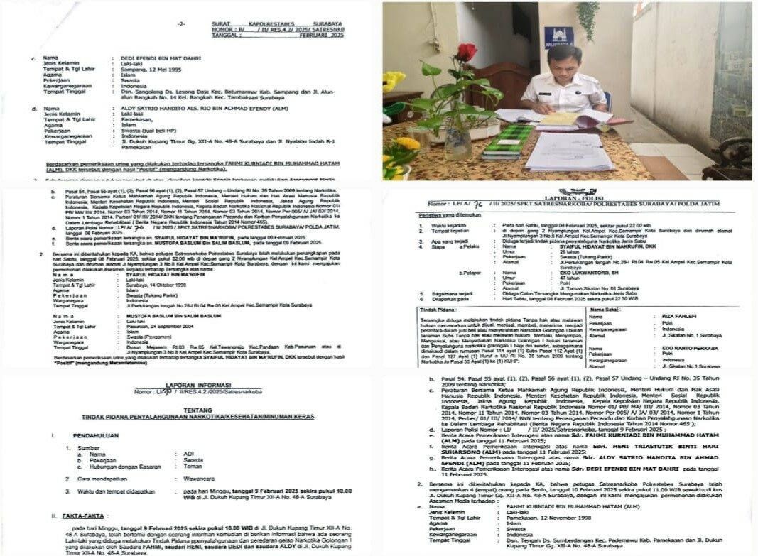 BNN Kota Surabaya Lakukan Pemeriksaan Dokumen Permohonan Asesmen Terpadu BNN Kota Surabaya Lakukan Pemeriksaan Dokumen Permohonan Asesmen Terpadu